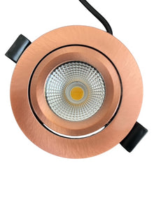 LED Inbouwspot  LUNA  6W  Dimbaar  Koper CCT-Switch  IP65