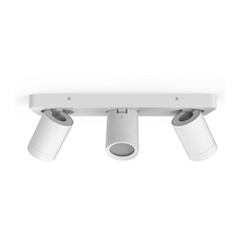 Plafondarmatuur  LUNA  Rechthoek  3x GU10  Mat Wit  IP44