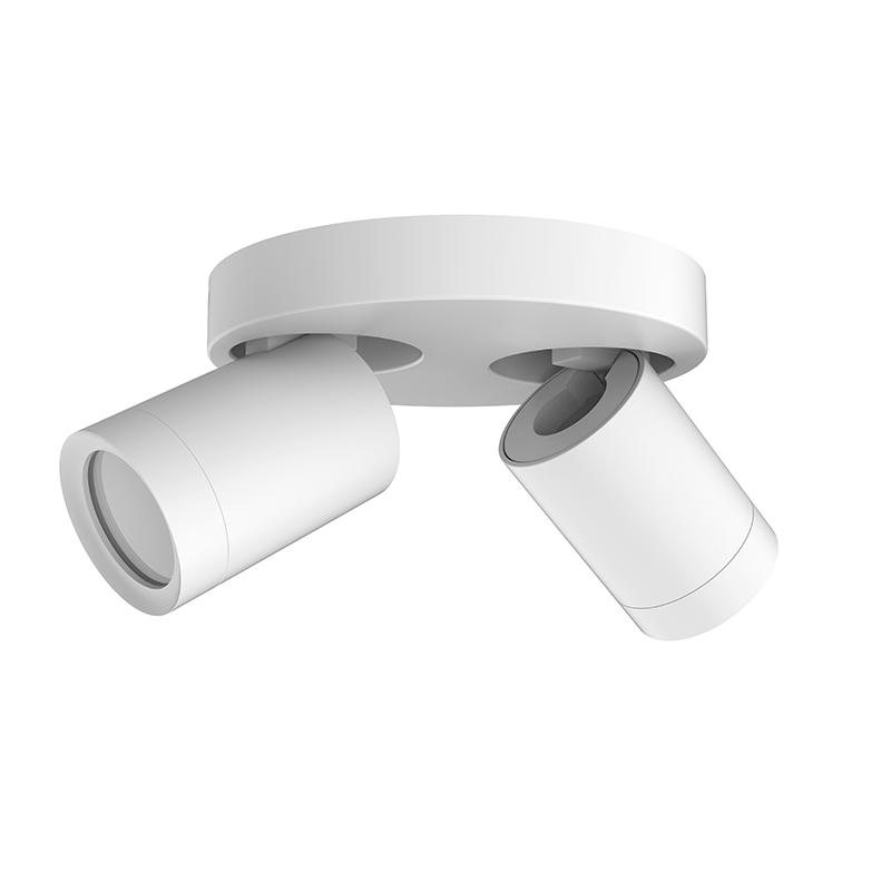 Plafondarmatuur Luna  Rond  2x GU10  Wit