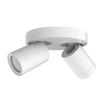 Plafondarmatuur Luna  Rond  2x GU10  Wit