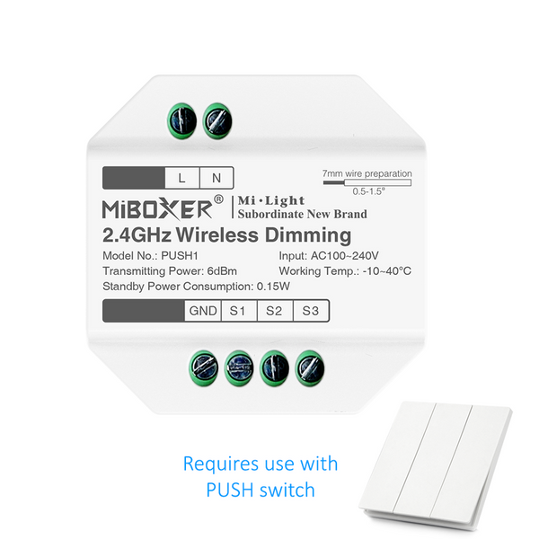 MI-LIGHT PUSH DIM MODULE  RGB-CCT