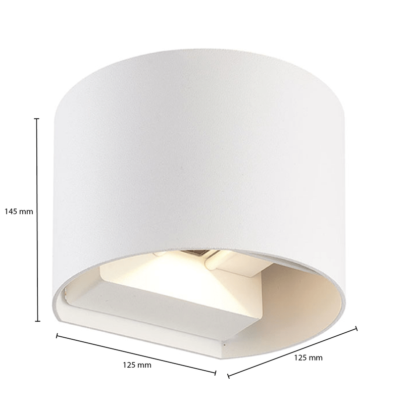 Wandlamp: Stijlvolle Functionaliteit in Wit met 6W Dimbaar Licht PROLEDPARTNERS®