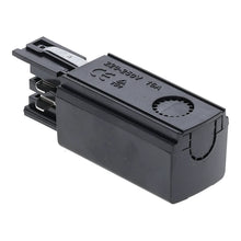 Stromanschluss links für 3-Phasen-Schienensystem – Schwarz. MDRLED