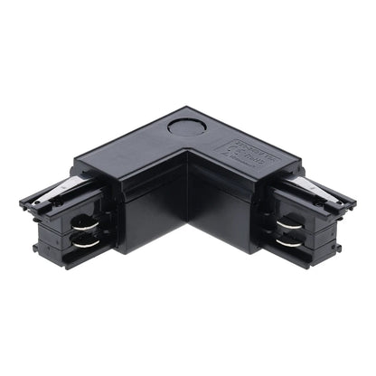 MDRLED® L-Connector Buiten 3-Fase Rail | Zwart