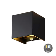 LED kubus MDRLED® – 2x3W | Dimbaar | Zwart | CCT Switch | IP65