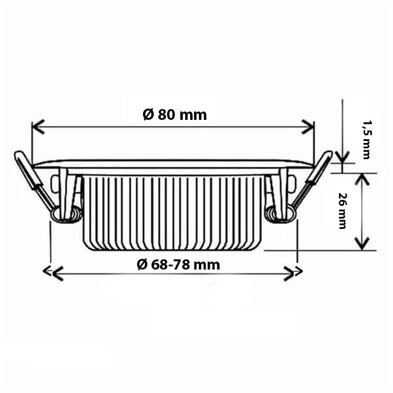 LED INBOUWSPOT   SLIM-FIT  5W  ZIGBEE3.0  RGB+CCT  ZWART MDR LED®