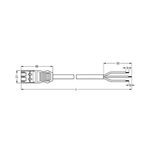 Verlengsnoer 3 Meter Wit – 3x1,5 mm² – 16A – 250V