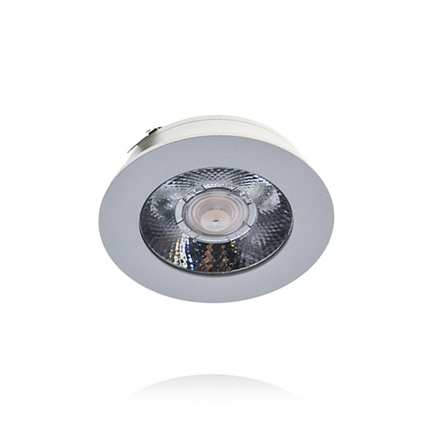 LED MEUBELSPOT 3W  12V(DC)  IP44 WIT  14mm hoog  2700K MDRLED®