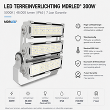 LED TERREINVERLICHTING  MDRLED® IP65  300W 5000K