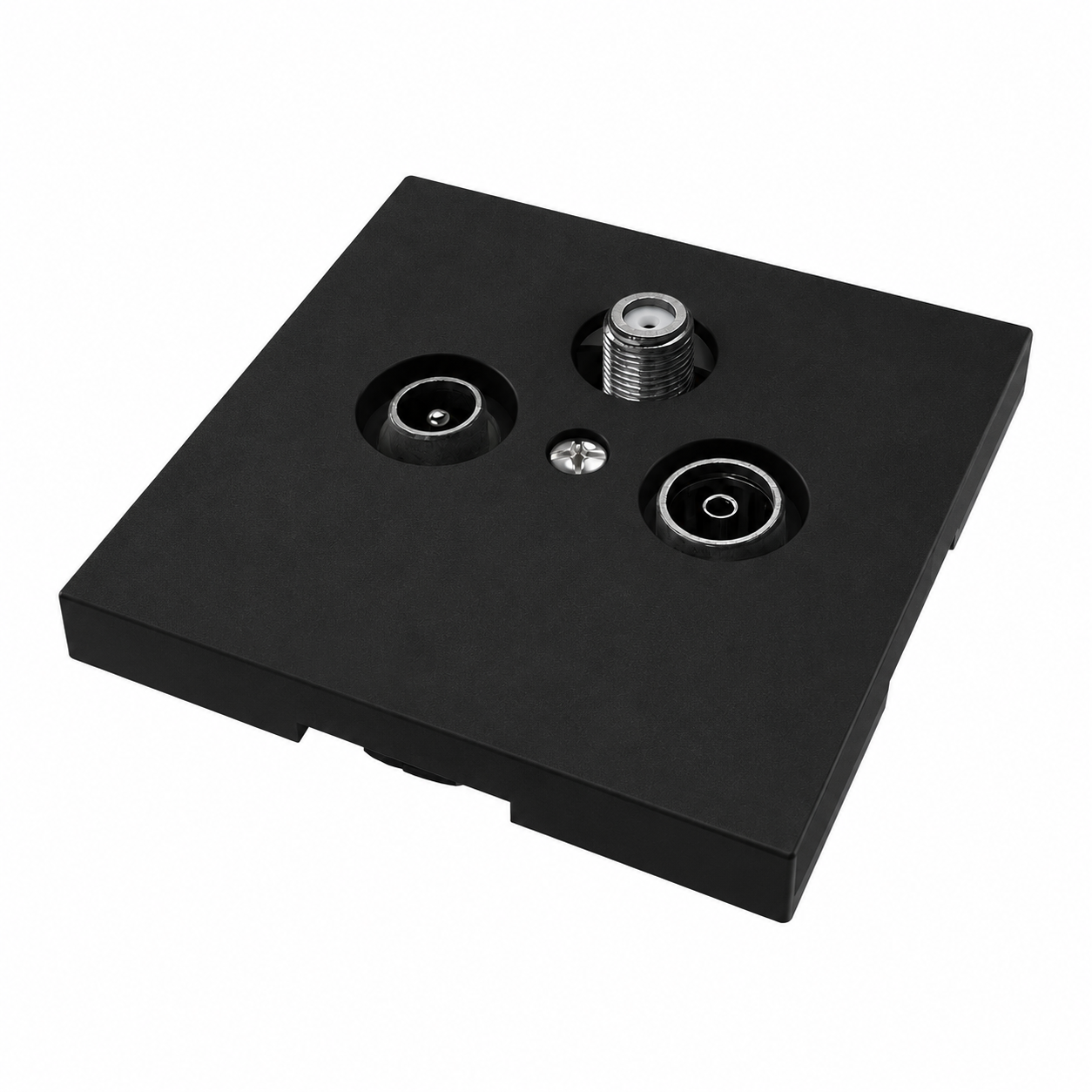 Antennedoos TV/FM/SAT Wit/Zwart | Complete Set