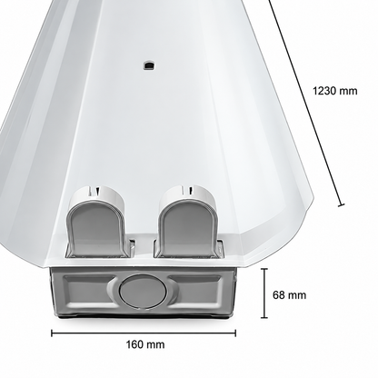 LED TL Armatuur 120cm – Dubbel – IP22 – 10 Stuks