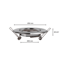 OPRAWA WPUSZCZANA GU10 SREBRNA Rozmiar cięcia Ø65mm MDRLED®