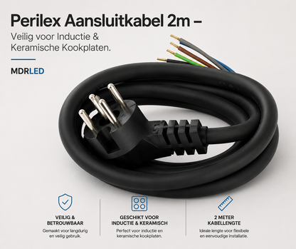 Perilex professional Backofen-Kochfeld Anschlusskabel 2m 5x1,5mm MDR LED®