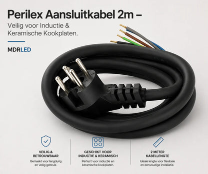 Perilex Aansluitkabel 5x2,5mm² 2 Meter | KEMA Keur | 50 Stuks MDRLED®