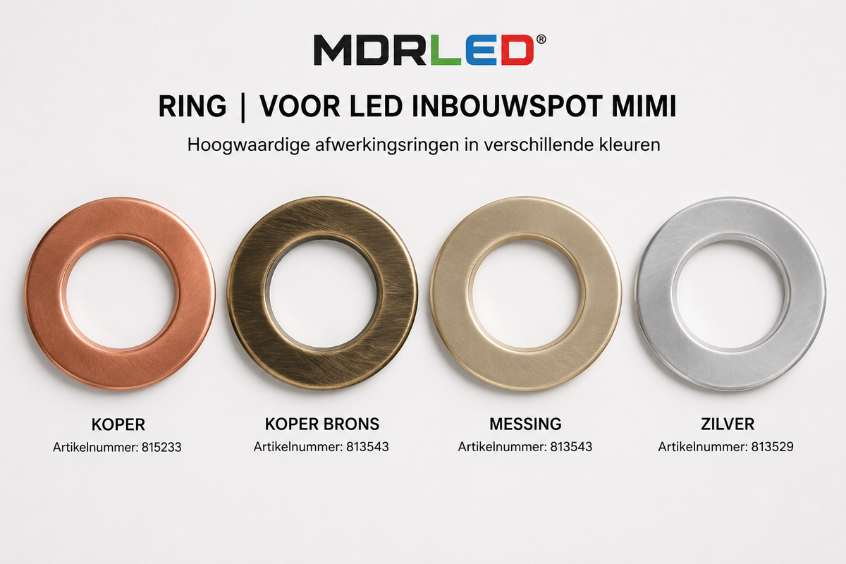 MDRLED® LED Inbouwspot MIMI 4W  CCT  Dimbaar  IP65  Wit.  Actie