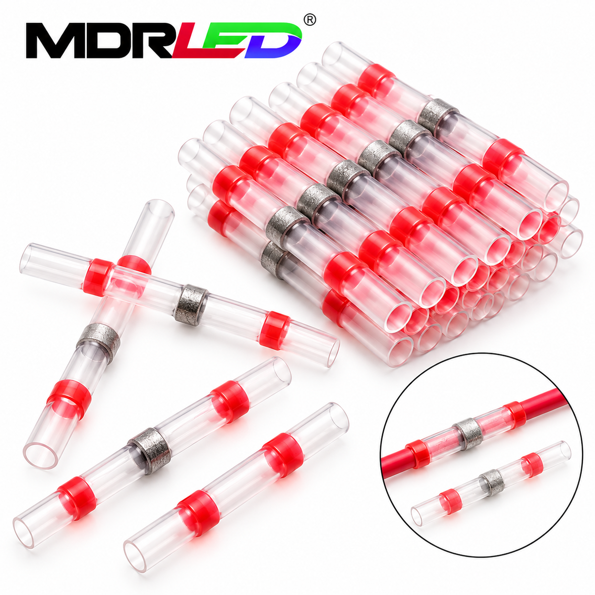 MDR LED LÖTHÜLSEN ROT (50 Stück)