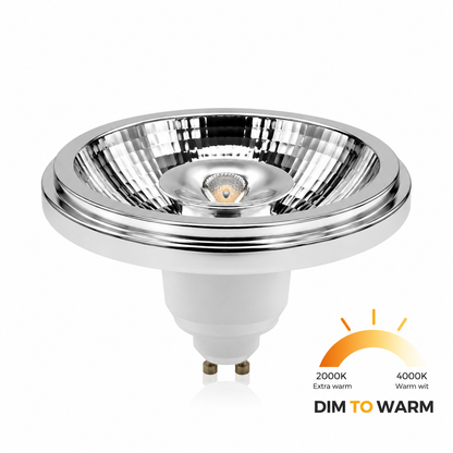 MDRLED® GU10 LED Spot 12W | Dim to Warm | 950lm | Zwart/Wit