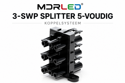 MDRLED® 3-SWP Splitter 5-Voudig | Wieland® Compatibel | Koppelsysteem