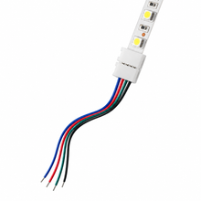 MDRLED® LED Strip RGB Klikconnector | 4-PIN | 10mm | 50cm | 50 Stuks