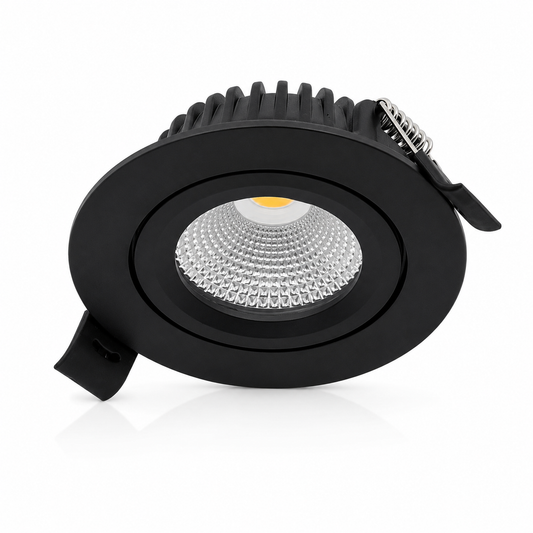 MDRLED® LED Inbouwspot 5W | 2200K | Dimbaar | IP42 | Zwart | 10 of 50 Stuks