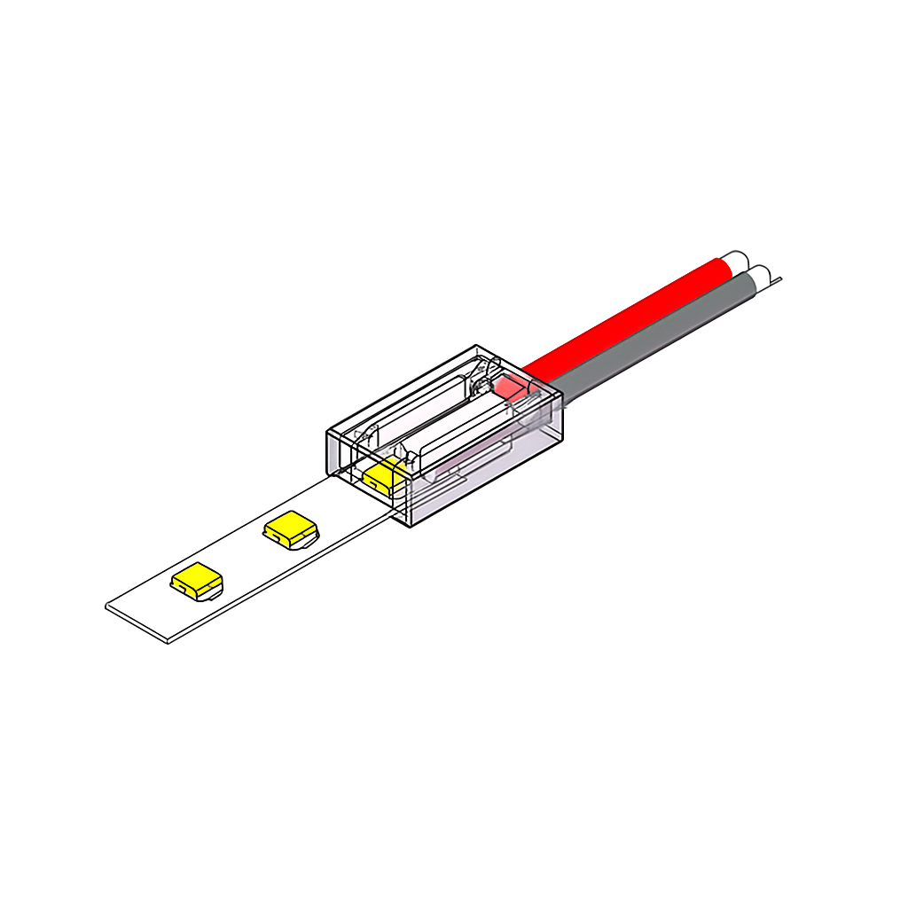 LEDstrip Aansluitsnoer 15cm | 5mm | Single Color | COB/SMD | IP20 | Per 10 Stuks