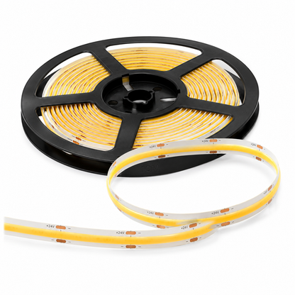 COB LED Strip 24V | 10M | 2700K | Vrij Knipbaar | MDRLED®