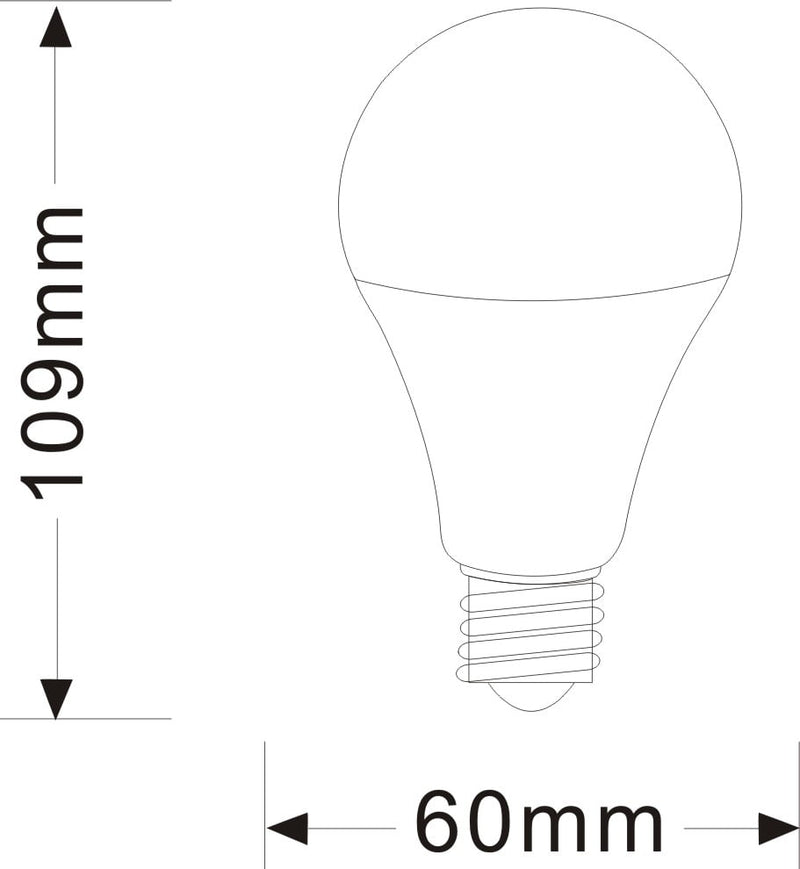 VERHUISFITTING E27  + LED LAMP E27 11W VERHUISLAMP 10 STUKS MDRLED®