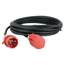 CEE-verlengkabel 5x1,5mm², 16 A, 5 polig, 400V, 6h, zwart  5-10-20 meter MDRLED®