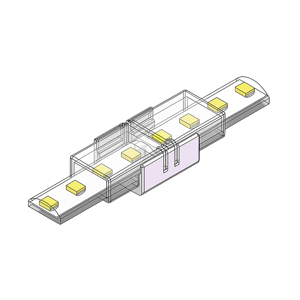 LED strip Connector IP65 | Single Color | COB/SMD | 8mm | Per 10 Stuks MDRLED®