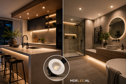 LED Inbouwspot Mimi 4W  MDRLED®  Wit  Dimbaar IP65  CCT-schakelaar Actie