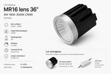 LED Module MR16 6W | Dim to Warm 1800-3000K | CRI95 | 36° | Dimbaar | Incl. Driver | MDRLED®