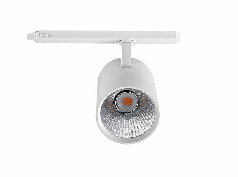 3-FASE RAILSPOT 38° wit/zwart 40 Watt DIMBAAR CRi>97   MDRLED®.