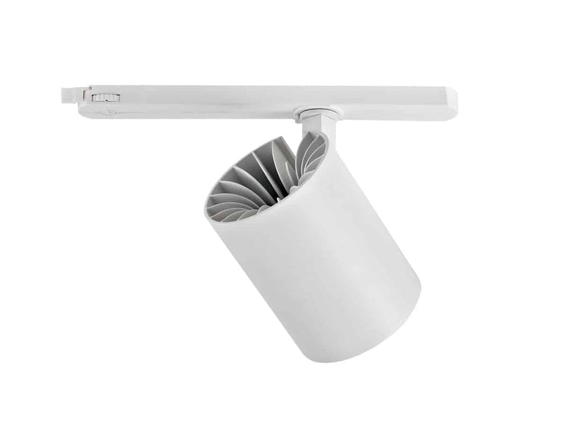 3-FASE RAILSPOT 38° wit/zwart 40 Watt DIMBAAR CRi>97   MDRLED®.