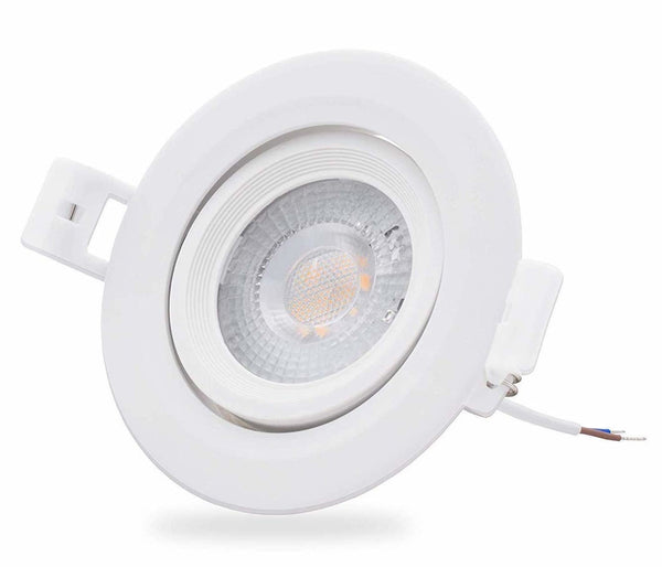 LED Inbouwspot WIT Dimbaar 6W - Set van 4  3000K  Kantelbaar ingebouwde driver MDRLED®