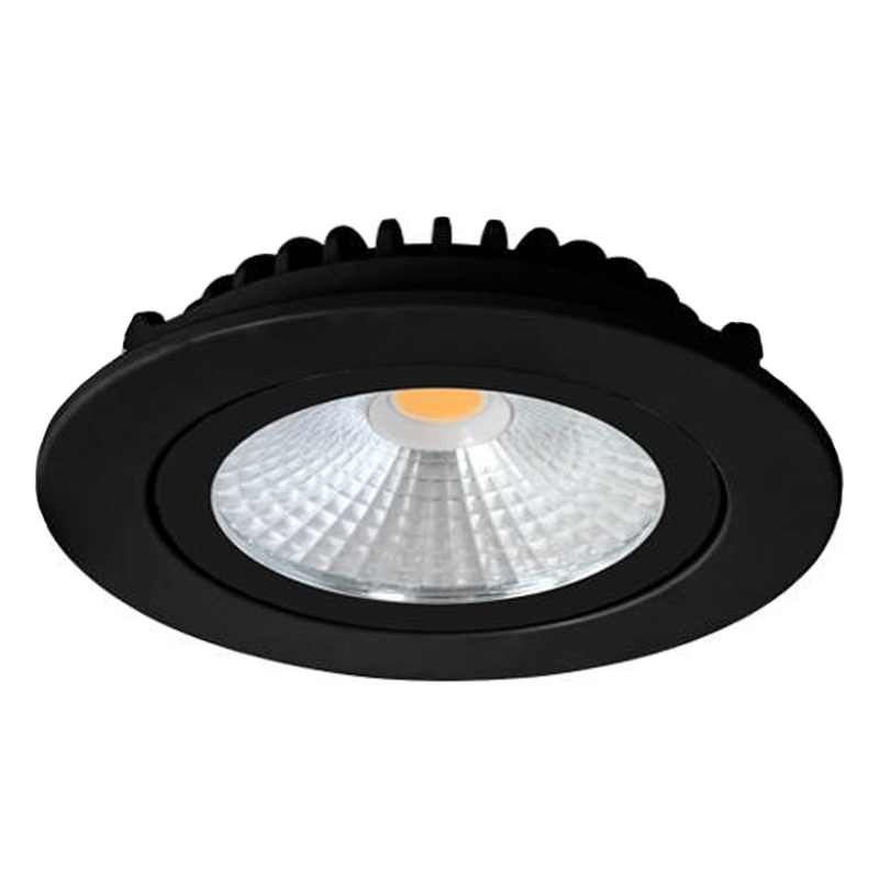 LED INBOUWSPOT LUNA  SLIM-FIT  5W  DIM  ZWART MDRLED®