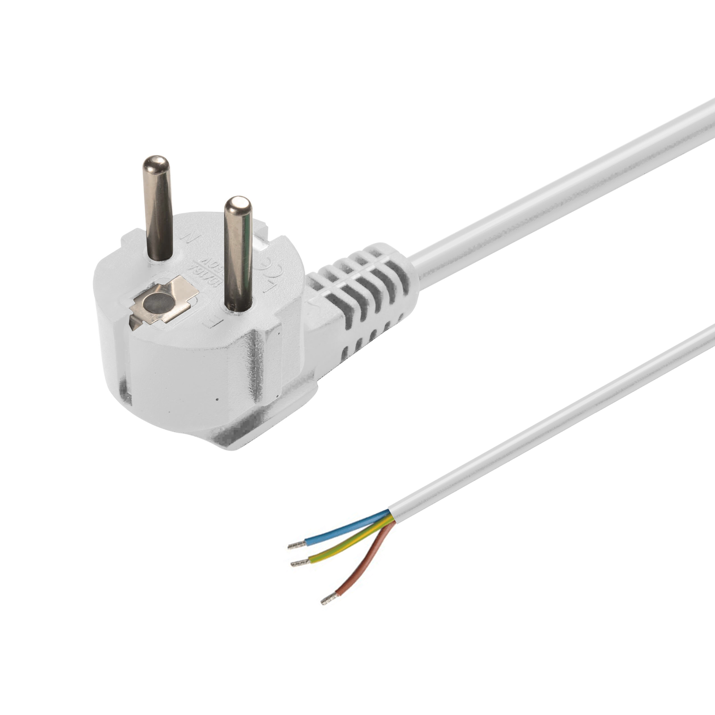 PRZEWÓD PODŁĄCZENIOWY 1,5M EURO 3 X 0,75MM² BIAŁY MDRLED®