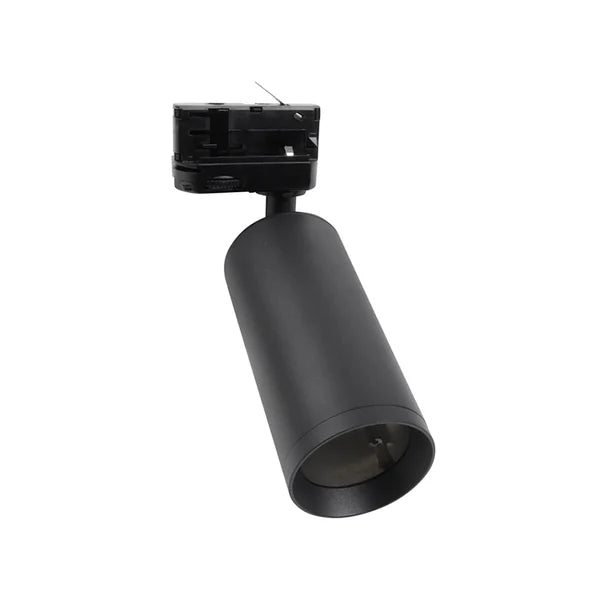 3-Fase Railarmatuur GU10 Zwart | Met Veersysteem | Voor GU10 LED Spots | MDRLED®