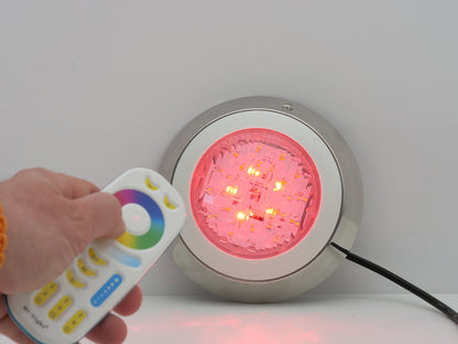 MiBoxer SYS-RW1 LED Zwembadlamp 15W RGB+CCT IP68 | 1100lm | 24V | RVS | Smart