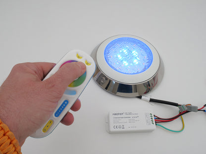MiBoxer SYS-RW1 LED Zwembadlamp 15W RGB+CCT IP68 | 1100lm | 24V | RVS | Smart