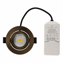 LED Inbouwspot  LUNA  6W  Dimbaar  Koper CCT-Switch  IP65