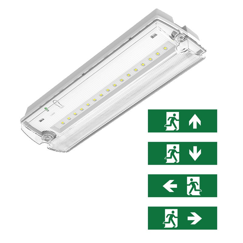 NOTBELEUCHTUNG 3 WATT WEISS INKL. PIKTOGRAMME passend für VVE MDRLED® PROMOTION