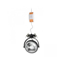 Inbouwspot AR111 LED 15W Zwart | Dim-to-Warm | Ø70mm | CRI 90 op is op