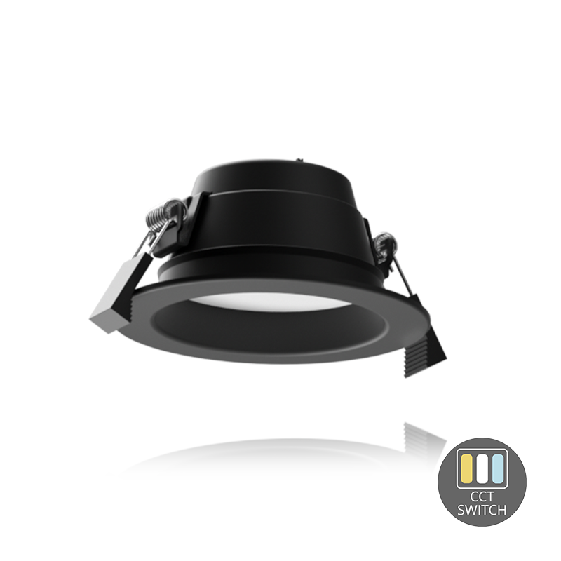 LED DOWNLIGHT  Giulia CCT-SWITCH  Ø90  9W&nbsp; ZWART MDRLED®