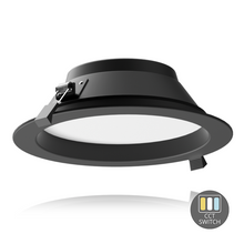 LED DOWNLIGHT | Ginevra| CCT-SWITCH | Ø195 | 18W | ZWART
