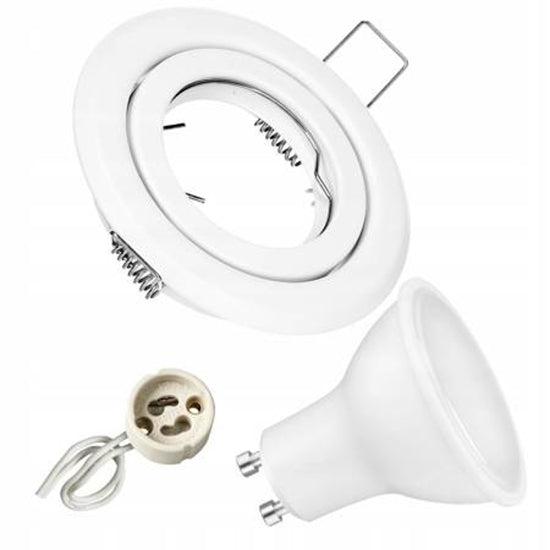 PROLEDPARTNERS SET  INBOUWSPOTS Zaagmaat Ø78mm 6 STUKS 5 WATT DIMBAAR 2700K ACTIE ALLEEN DEZE MAAND €50.00 incl.