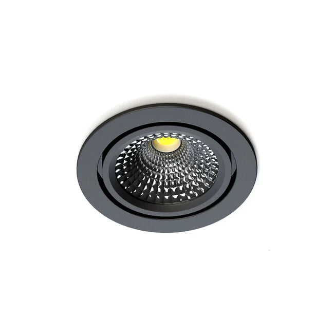 LED Inbouwspot Zwart  5W  Dim to Warm |IP65  Ø75 mm  Star Ultra Flat