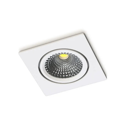 LED Inbouwspot Vierkant Zwart  5,5W 2700K/ Dim to Warm | Ultra Flat  IP65
