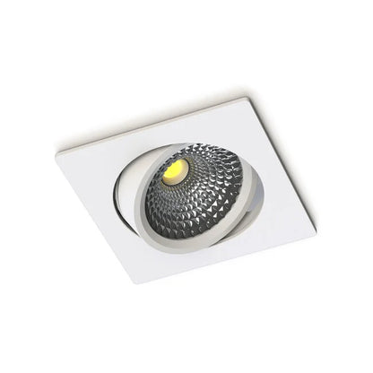 LED Inbouwspot Vierkant Zwart  5,5W 2700K/ Dim to Warm | Ultra Flat  IP65