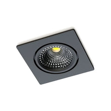 LED Inbouwspot Vierkant Zwart  5,5W 2700K/ Dim to Warm | Ultra Flat  IP65