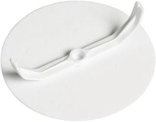 10 STUKS KLEMDEKSEL Afdekplaat voor inbouwdozen. wand/plafond, kunststof, wit, diameter 95mm, dikte 1mm, rond MDRLED®.